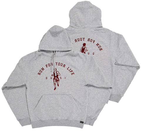 Quasi Run Hoodie heather grey pure boardshop