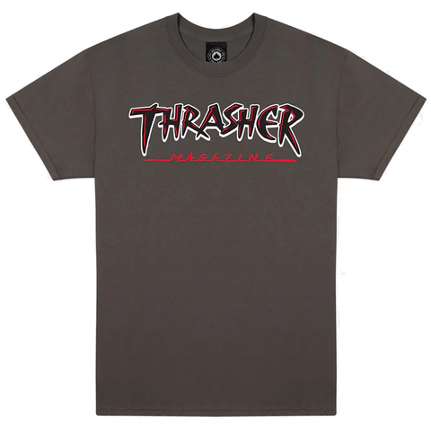 Thrasher Slash T-Shirt Charcoal Pure Boardshop 