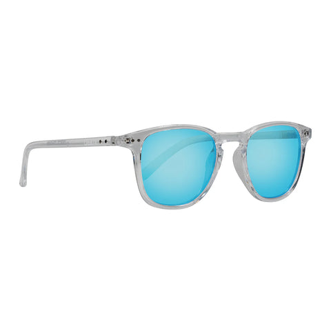 Cassette Standard Sunglasses Clear / Sky Blue Mirror Lens pure boardshop
