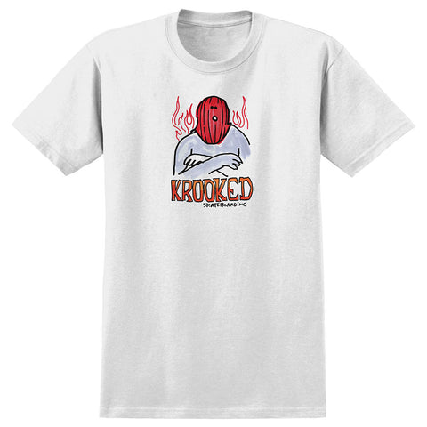 Krooked Mask T-Shirt White Pure Boardshop