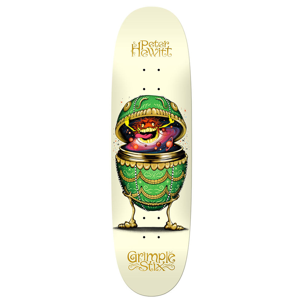 Antihero Peter Hewitt Grimplestix Fabrage Egg Shape Skateboard Deck 8.75