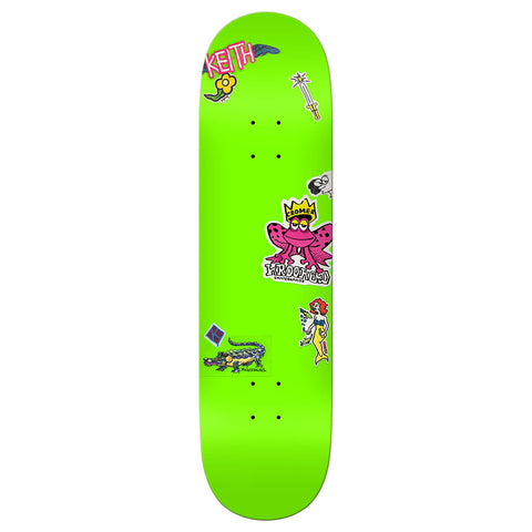 Krooked Brad Cromer Neon Sticker Skateboard Deck 8.25" pure boardshop