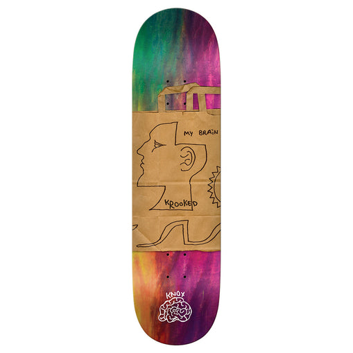 Krooked Knox Tom's Brain Skateboard Deck 8.5" pure boardshop