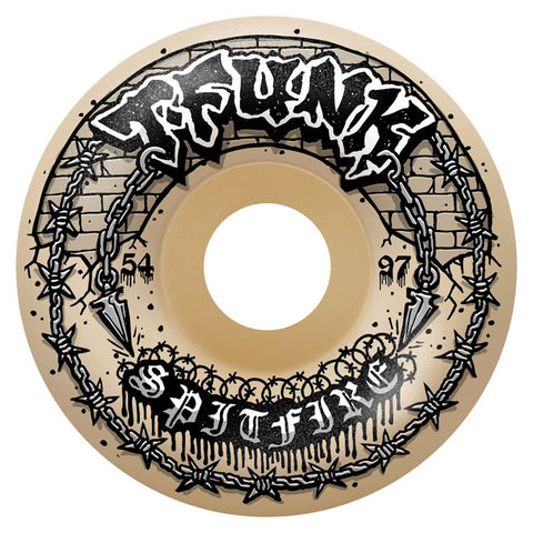 Spitfire F4 97 T-Funk Raw Radial Full Pro Skateboard Wheels 54mm Natural pure boardshop