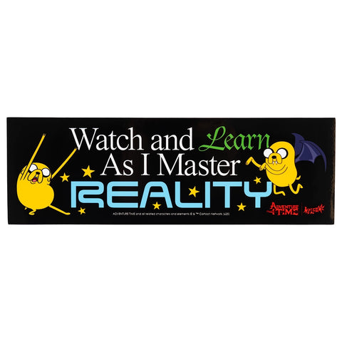 Welcome X Adventure Time Reality Bumper Sticker