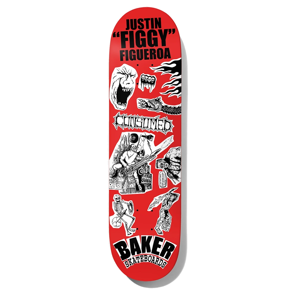 Baker Figgy Divine Evil Skateboard Deck 8.38