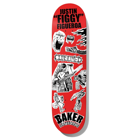 Baker Figgy Divine Evil Skateboard Deck 8.38