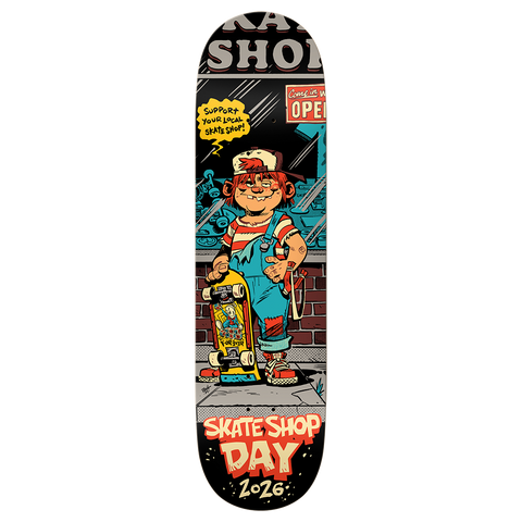 Real Skate Shop Day 2026 Shop Keeper Skateboard Deck 8.25" Pure Boardshop 