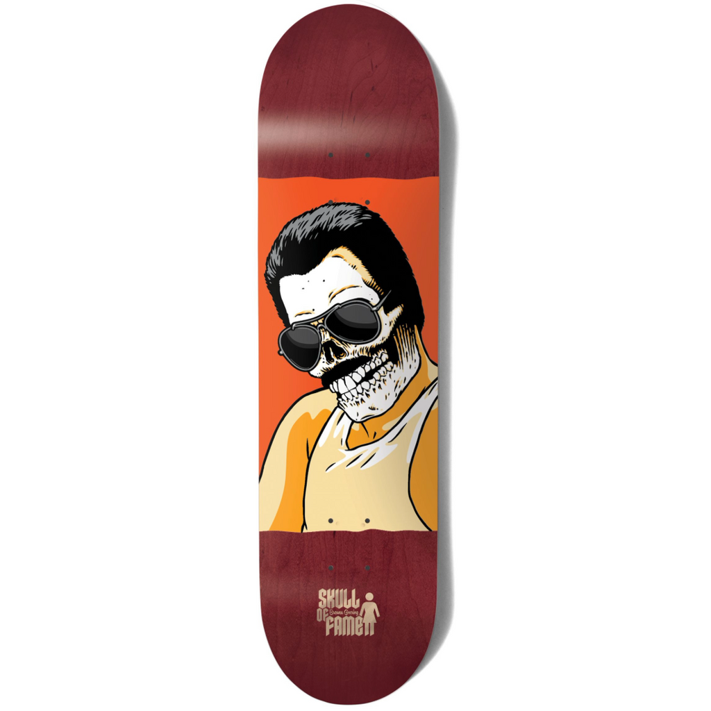 Girl Geering Skull Of Fame Skateboard Deck 8.125