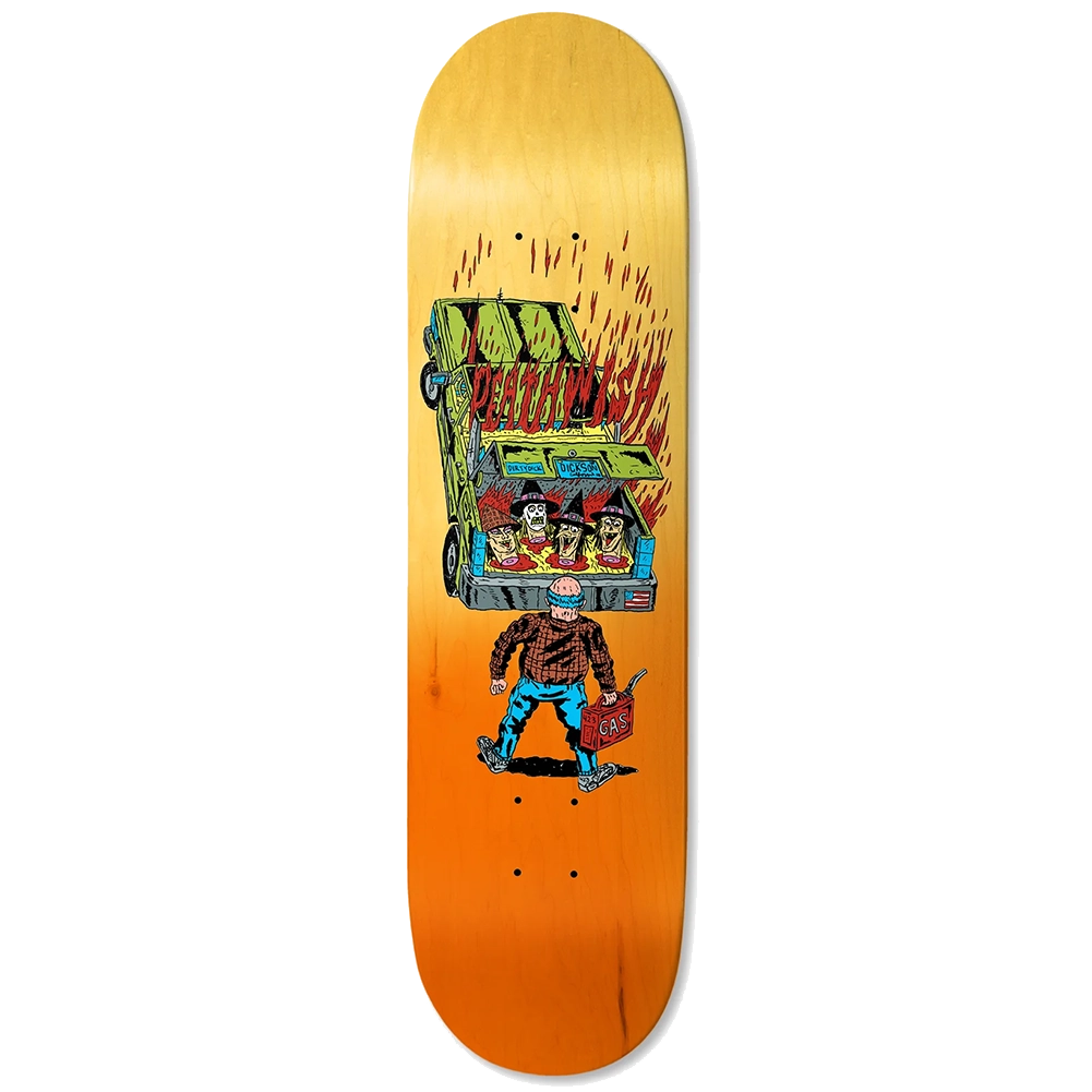 Deathwish Jon Dickson Full Heat Deck Skateboard Deck 8.25