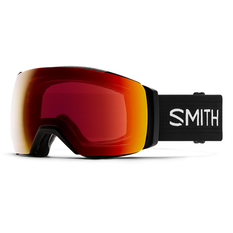 Smith I/O XL Mag Snow Goggle Black CPS Red Mirror Lens pure boardshop