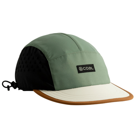 Coal The Provo UPF Tech 5 Panel Hat Sage Black Pure Boardshop