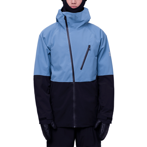 686 Hydra Thermagraph Snowboard Jacket Steel Blue Black Color Block Pure Boardshop