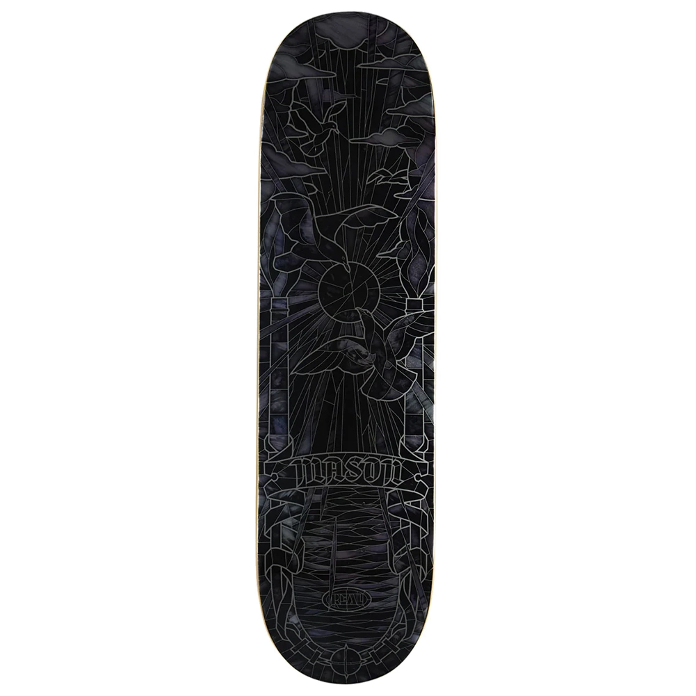 Real Mason Black Sun Cathedral Skateboard Deck 8.25