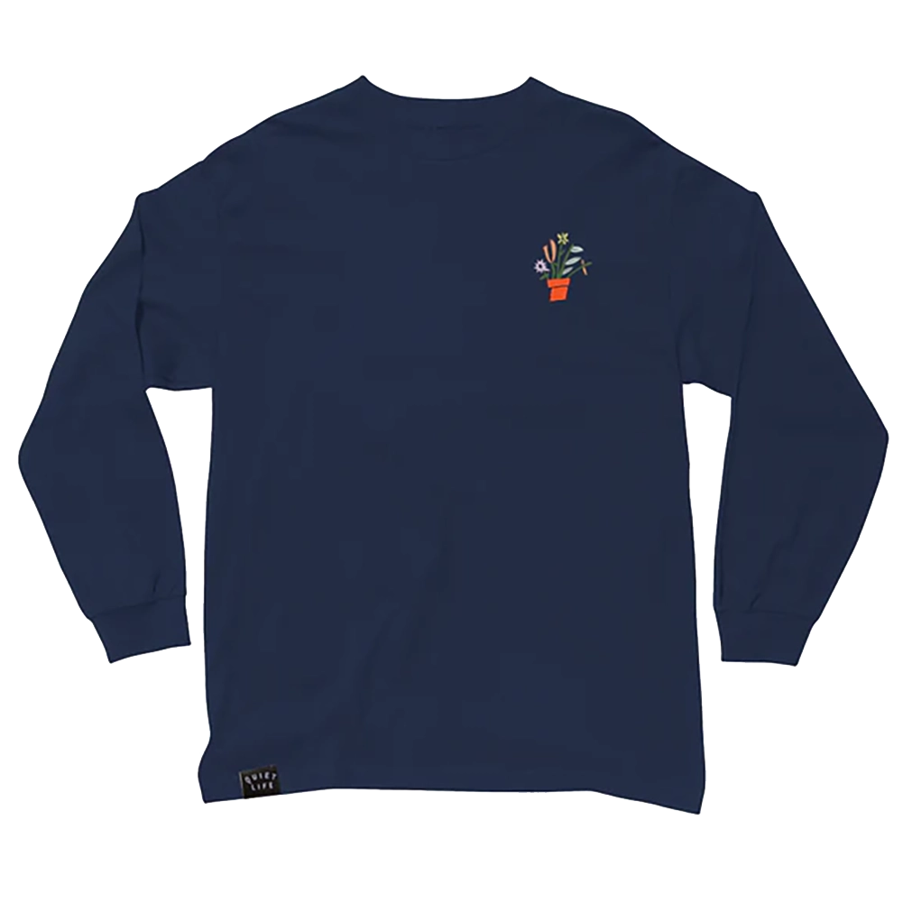 The Quiet Life Plants Embroidery Long Sleeve T-Shirt
