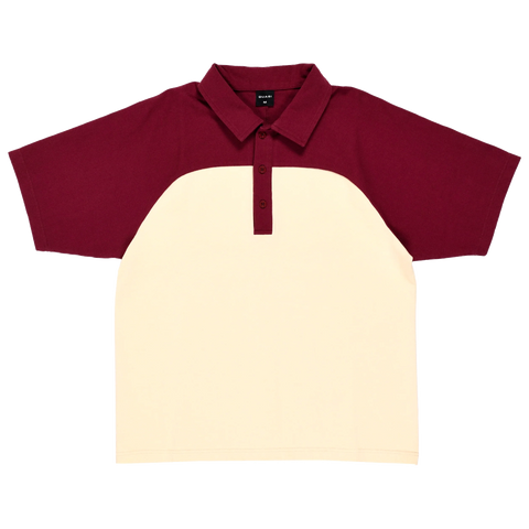 Quasi Leslie Raglan Polo Maroon Pure Boardshop