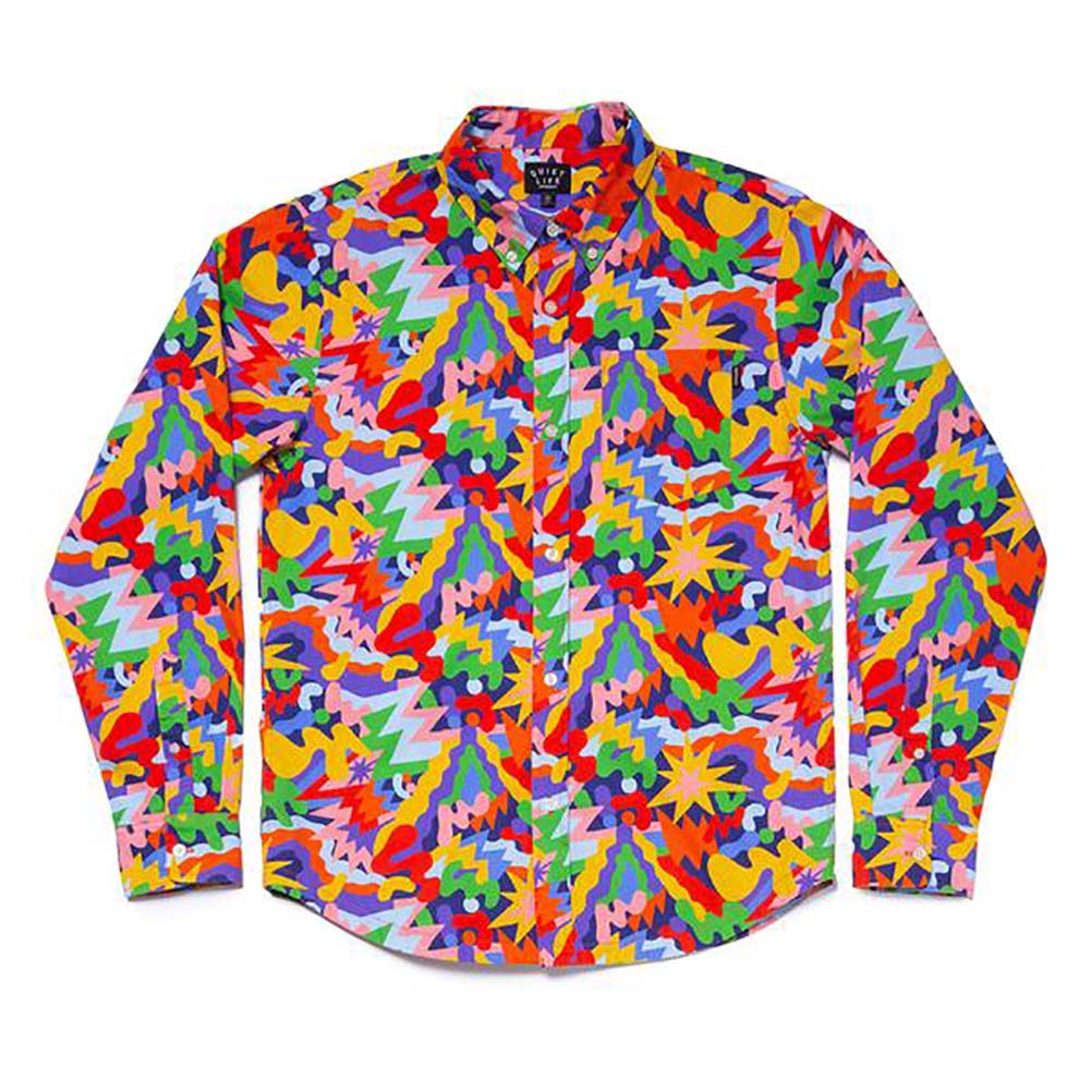 The Quiet Life Bryant Burst Long Sleeve Button Down