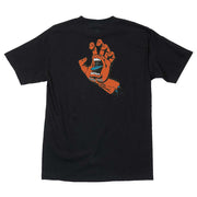 Santa Cruz Screaming Hand T-Shirt Black Orange Pure boardshop