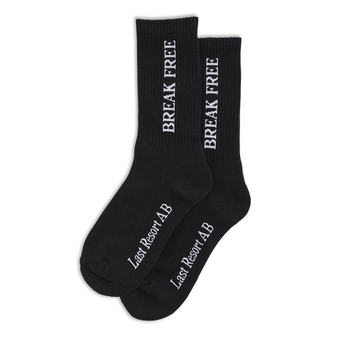Last Resort Break Free Socks Black Pure Boardshop