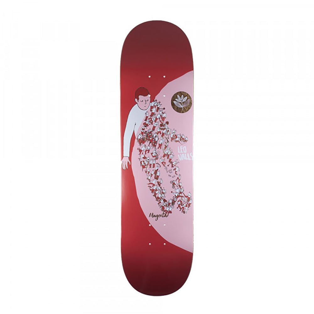 Magenta Leo Valls Extravision Skateboard Deck 7.875