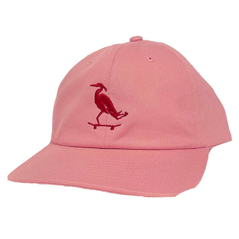 PURE Heron 6 Panel Curved Bill Hat Pink Red Pure Boardshop