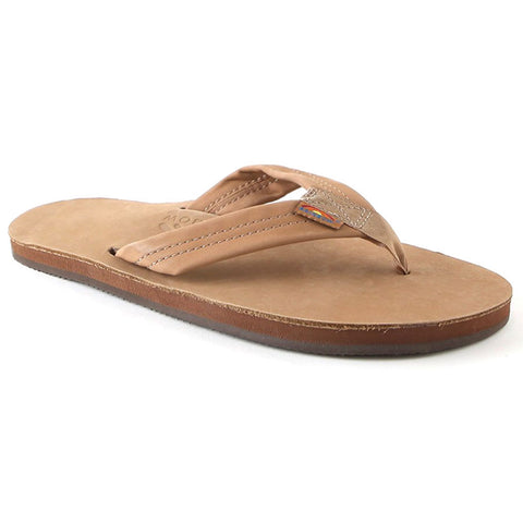 Rainbow Premium Leather Mens Sandals Flip Flops