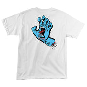 Santa Cruz Screaming Hand Regular Short Sleeve T Shirt White pure board shop