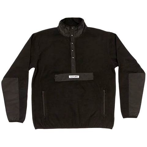 Autumn Orb Half Snap Fleece Jacket Black Pure Boardshop