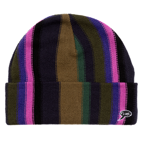 Frog Vertical Stripe Beanie - Pure Boardshop