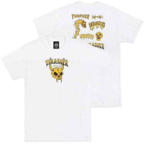 Thrasher Barbarian T-Shirt white pure boardshop