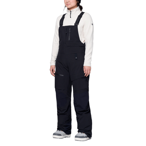 686 Geode Thermagraph Womens Snow bib overalls black pure boardshop