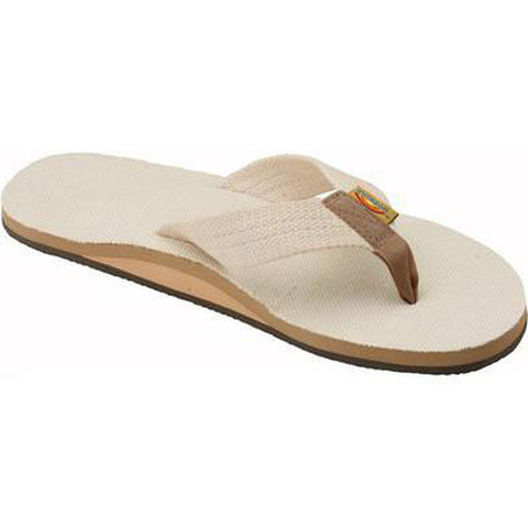 Rainbow Single Layer Hemp Men's Sandal