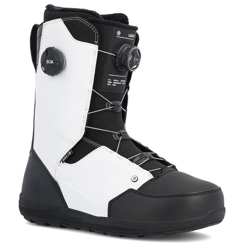 Ride Lasso Double Boa Snowboard Boot 2023 white black pure boardshop
